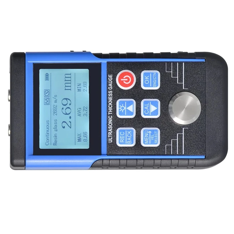 B49B-Ultrasuoni Misuratore di Spessore Metalli Tester di Spessore della Vernice Misurazione 0.8-500Mm Adatto a Vari Materiali