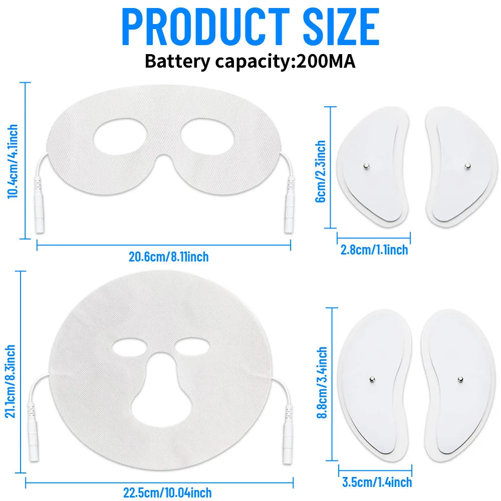 EMS مدلك رفع الوجه الحالي محفز العضلات العين الوجه المضادة للتجاعيد ، جهاز تجميل لشد الجلد العناية ببشرة الوجه