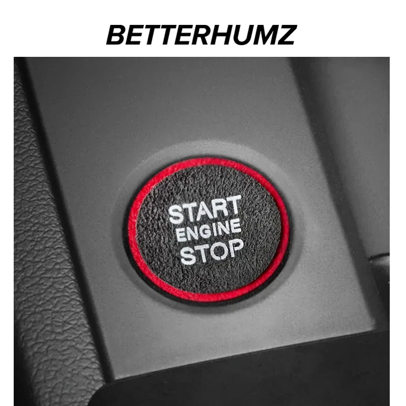 Alcantara Car Engine Start Stop Button Sticker Trim for AUDI A4 A5 B9 B8 A6 A6L A7 C7 Q3 Q5 8R S3 RS3 8V Interior Accessories