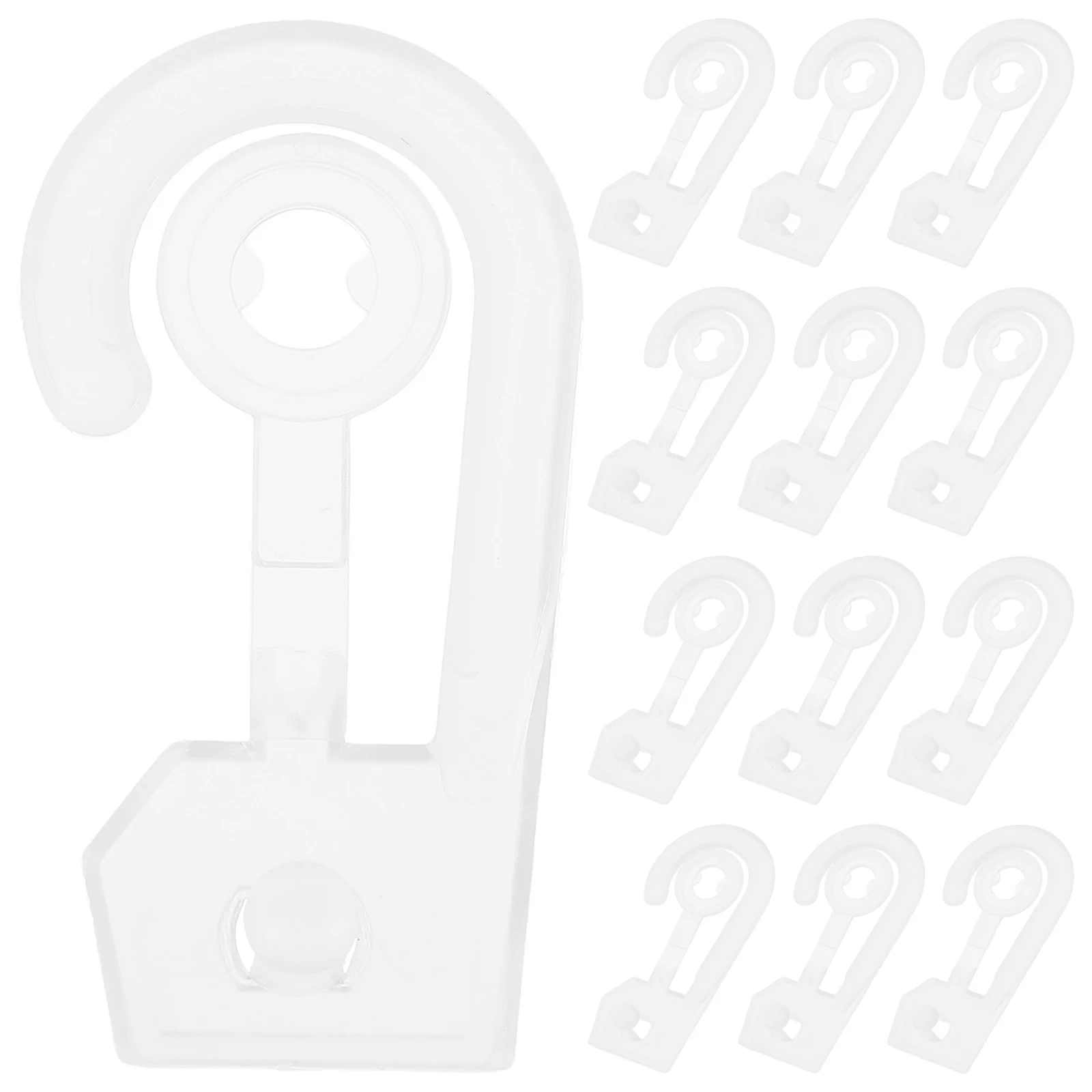 

Question Mark Hooks Transparent Plastic Sock Hanger Hat Display Rack Multifunctional Storage Organizer for Home Travel Dorm