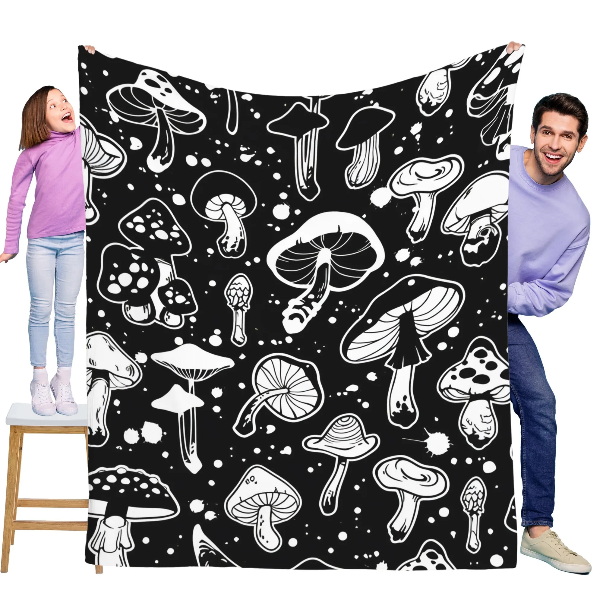 

Винтажное фланелевое одеяло с цветочным рисунком маслом мягкое и теплое, идеально подходит для диванов, кроватей, офисов и путешествий.