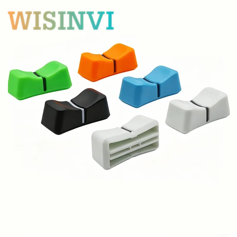 10pcs 26.5×12×11mm Plastic Linear Sliding Potentiometer Mixing Consoles Push Key Cap Inner Hole 4/8/18mm