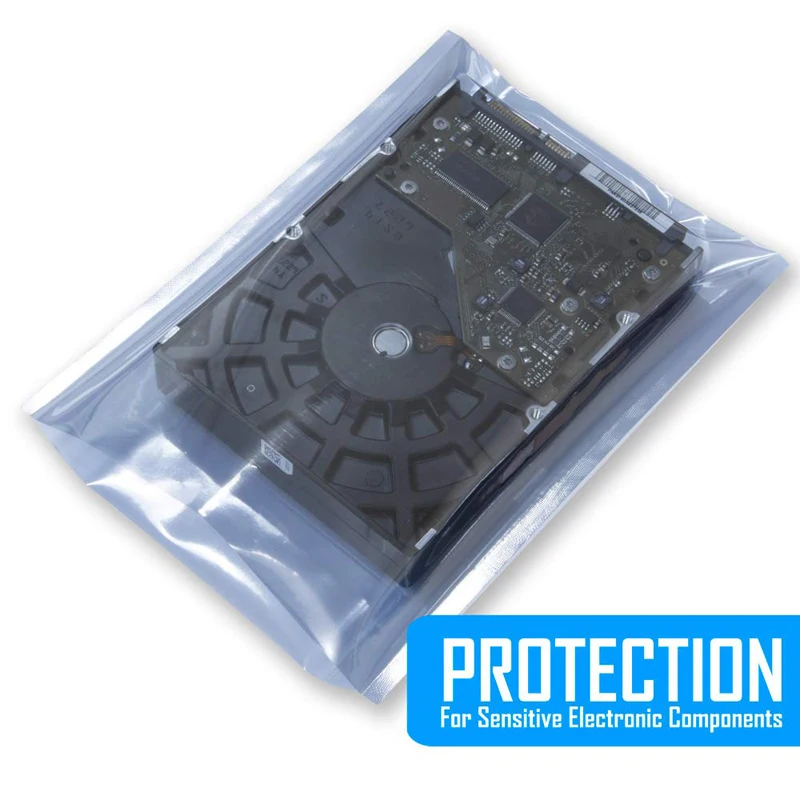 ESD Antistatic Shielding Bag Open Top Heat Sealable USB Hard Disk Anti Static Package Bags for Phone PC Electronic Accessories