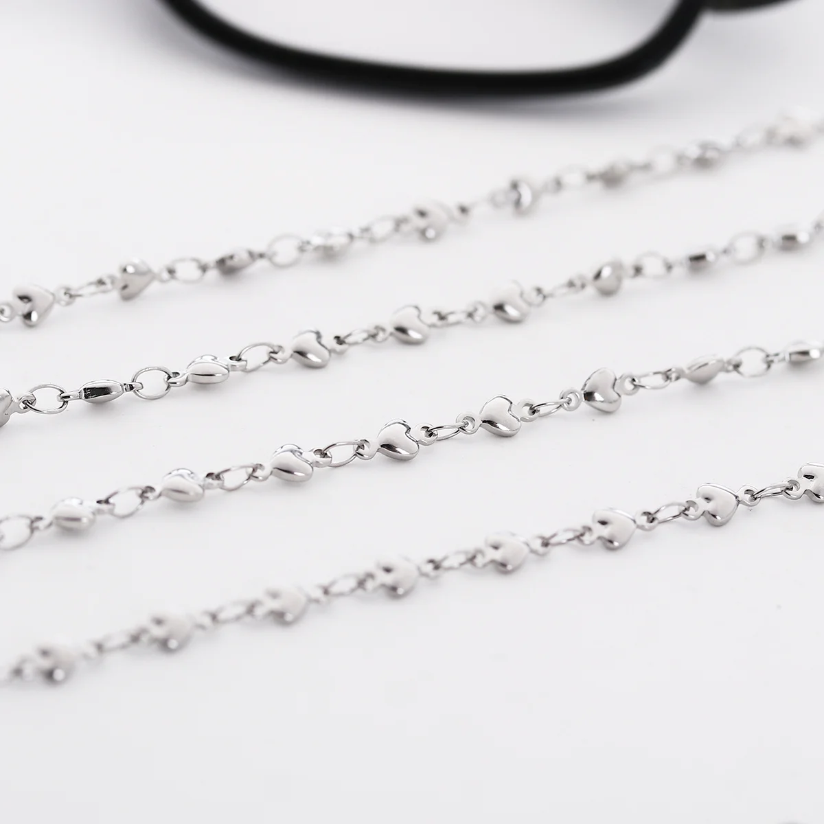 

Glasses Chain Stainless Steel Necklace Cord Strap For Sports Eyeglass Cord Outdoor Stainless Steel Eyeglasses Chain Secure In