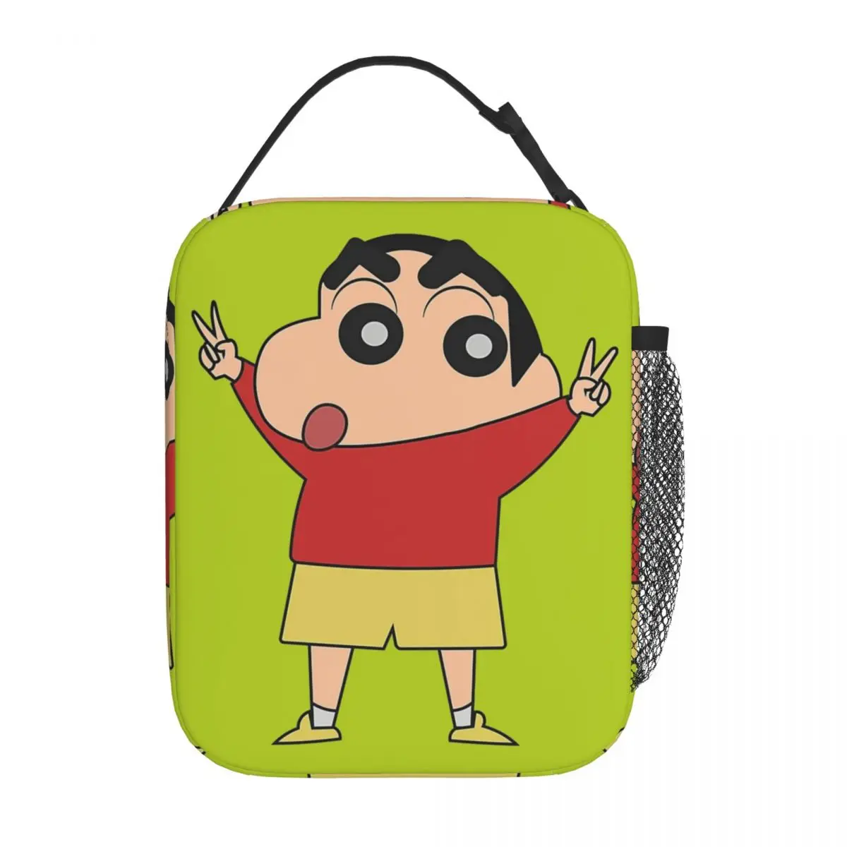 Crayons Shin-chans Insulated Lunch Bags Thermal Meal Container Leakproof Tote Lunch Box Food Storage Bags School Picnic