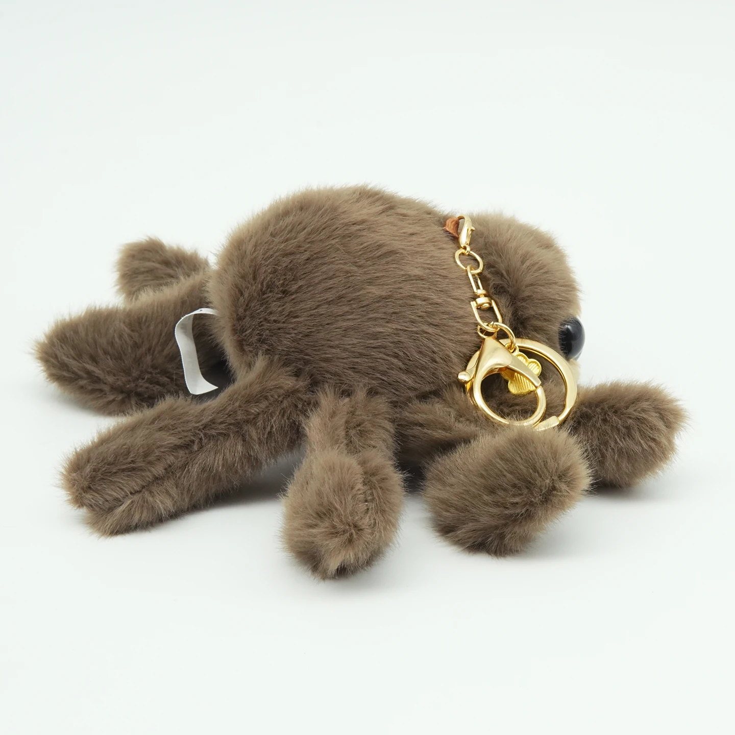 TreasuringU Braune Spinnen-Plüschtiere Niedliche Kleine Spinnen Stoffpuppe Cartoon-Tiere Plüsch-Schlüsselanhänger Kinder Halloween Geschenke – Detail 8