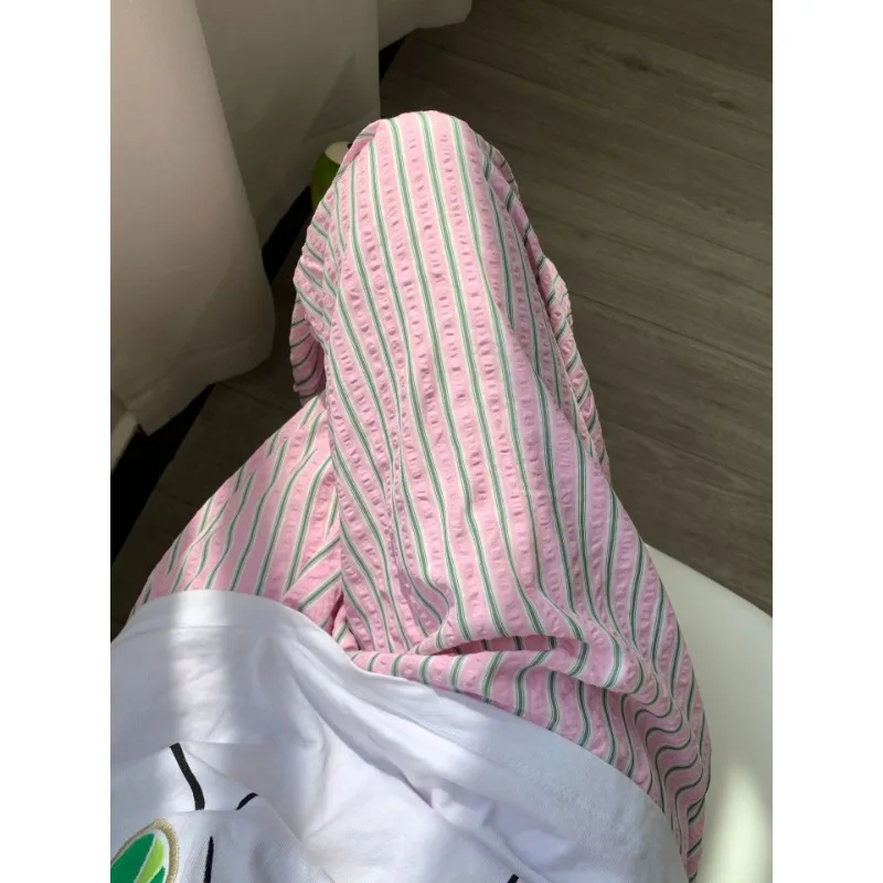 Sleeping Pants Striped Home Trousers Women Straight Pants Elasticated Waistband Home Girl Pajama Pants Plus Size