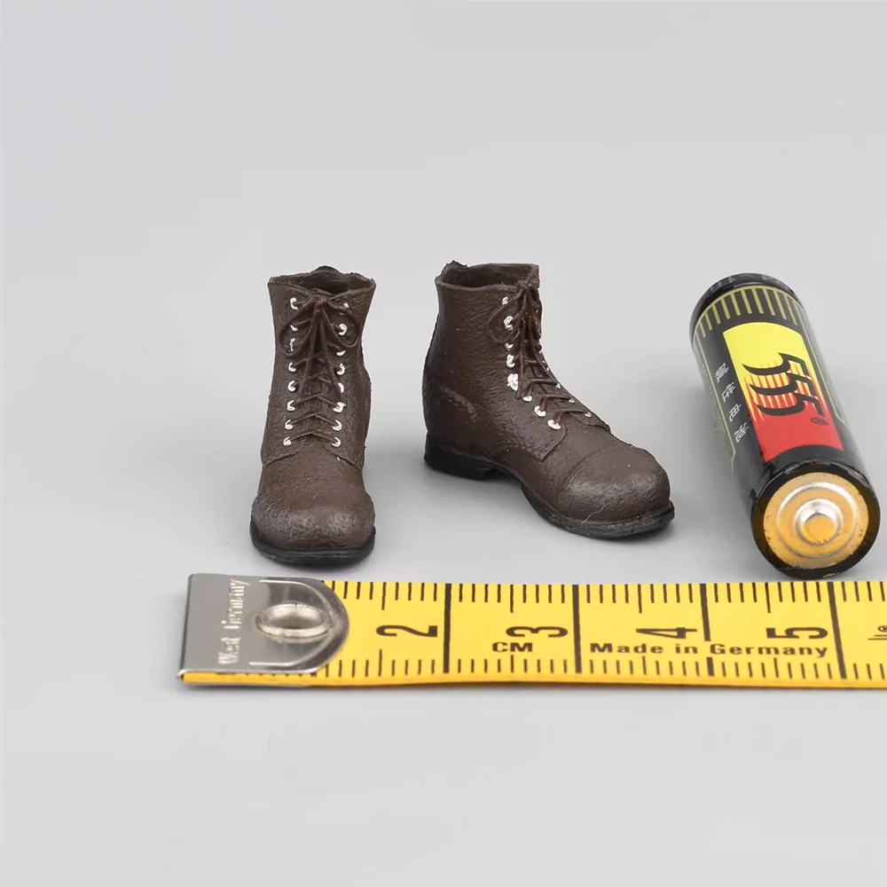 Crazy Figure LW015 WWII Series US. Medic Soldier Ranger Solid Shoe Boots Accessories PVC Material For 6