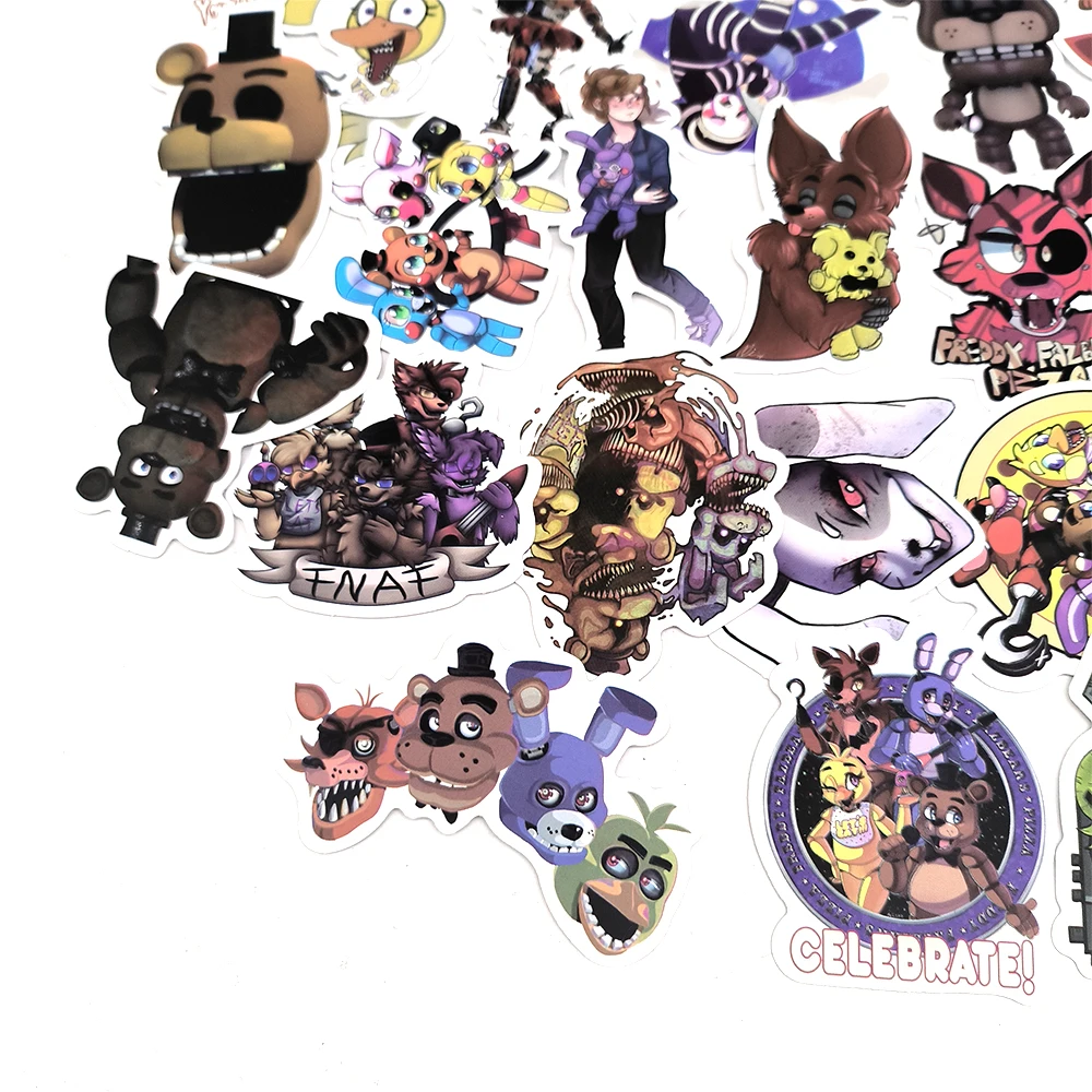 50/100PCS Five Nights at Freddy's Thriller Horror Game Graffiti Aufkleber Vinyl DIY Telefon Auto Laptop Kühlschrank Anime Aufkleber Aufkleber – Detail 4
