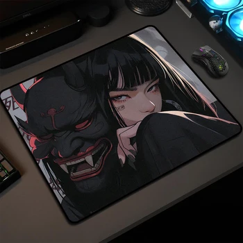 E-sports professional gaming mousepad laptop desk mat gamer locking edge premium mouse mat balance mouse pad Oni mask desk mat XL