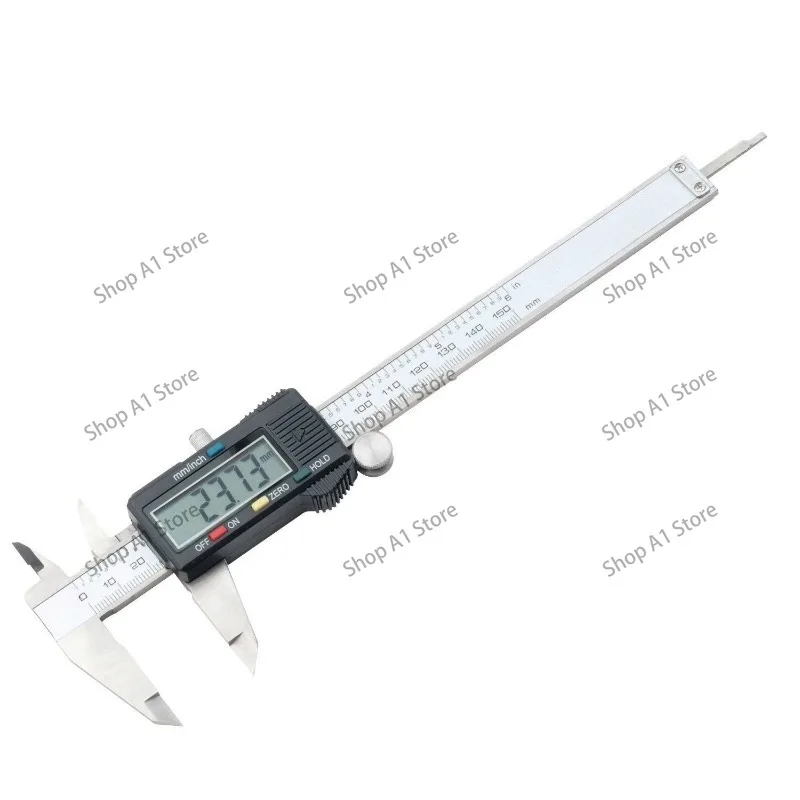 Digital Display Vernier Caliper, High-precision PD-151 Metric 150mm Industrial Digital Small Oil Gauge Electronic Ruler