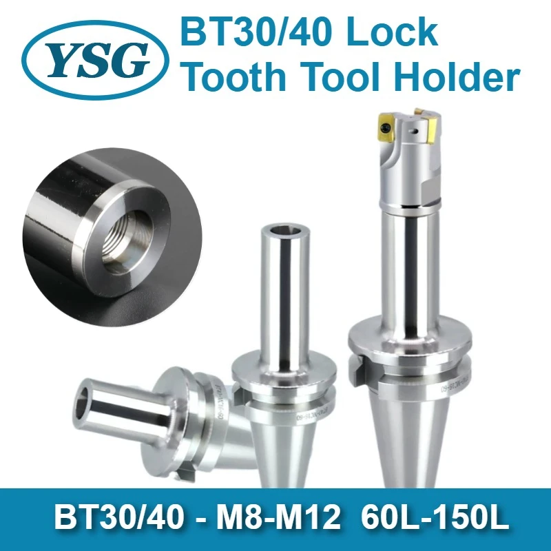 BT40 BT30 Locking Handle M8-M16 Thread Connecting Rod For Face Milling Cutter Head Replaceable Tool