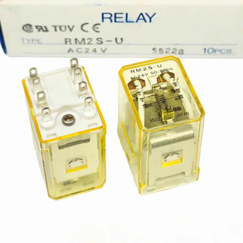 

（Brand New Original）1pcs/lot 100% original genuine relay:RM2V-U DC24V 8pins RM2S-U AC24V 50/60Hz