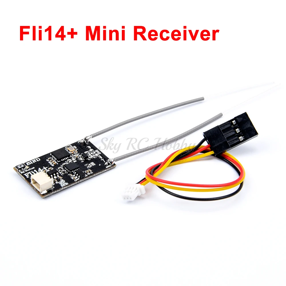 Fli14+ Fli14 Plus 14CH Mini Receiver Compatible Flysky AFHDS-2A with RSSI Output for FS i6 i10 i6X Turnigy I6S RC Racing Drone