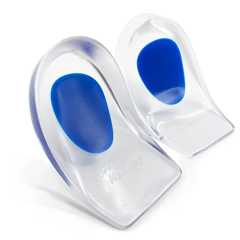 

1 Pair gel insole silicone Men Women heel Cushion insoles soles relieve foot pain Spur Support Shoe pad High Heel Inserts
