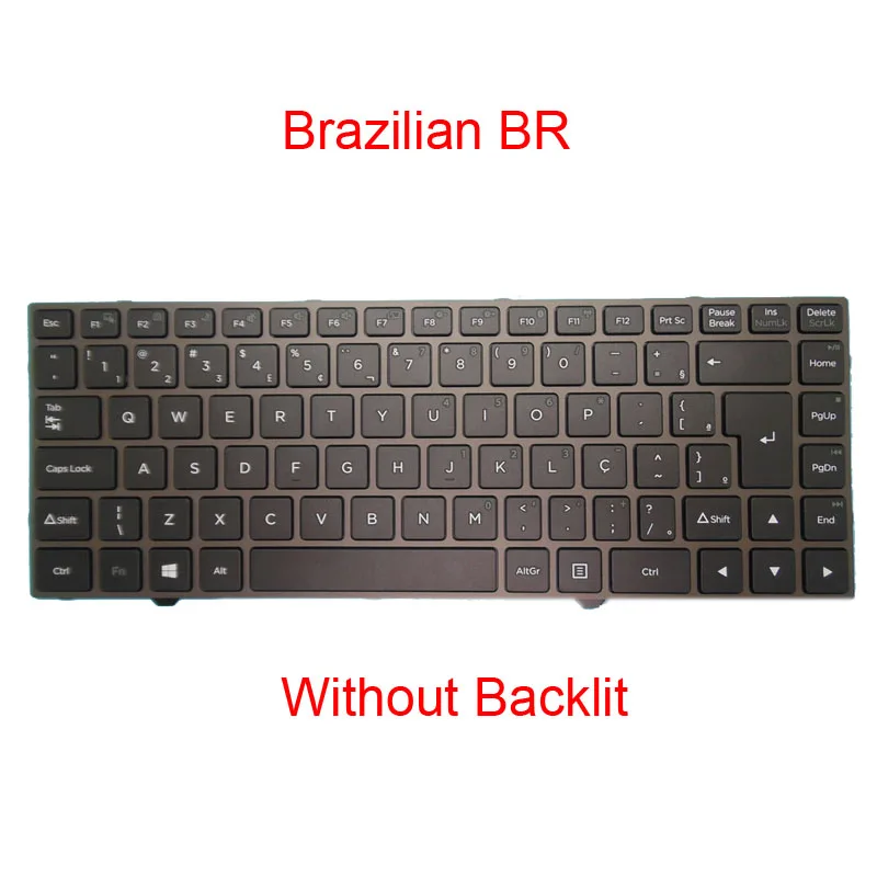 

BR Keyboard For Positivo Master N6140 N6240 N8240 MOBO 5950 With Backlit With Point Stick Brazil BR