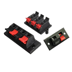 2 4 6  Way Spring Push Release Connector Speaker Terminal Strip Block