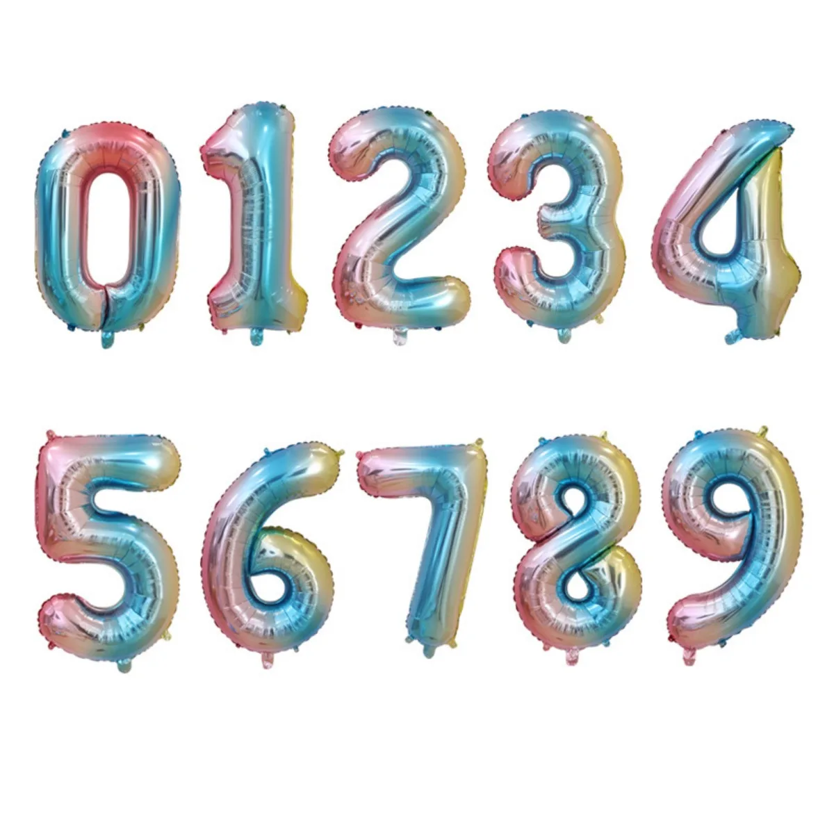 

Number Balloons 40 inch Rainbow Large Foil Number Balloon for Birthday Party Graduation Wedding Anniversary Baby Shower Supplies