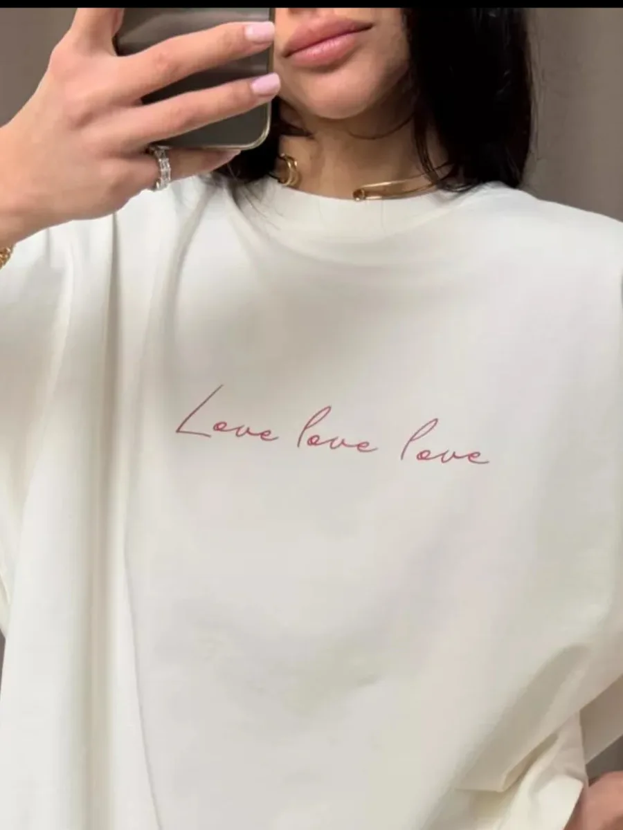 CGC Fashion 100% Cotton Women y2k T-shirt Summer Short Sleeve Top Women Casual  Graphic Oversized T-shirt Tees Female Clothes