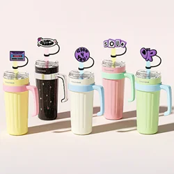 MINISO Dustproof Straw Cap Cute Cartoon Silicone Straw Cap Butterfly Eye Straw Cup Accessories Party Props Gift