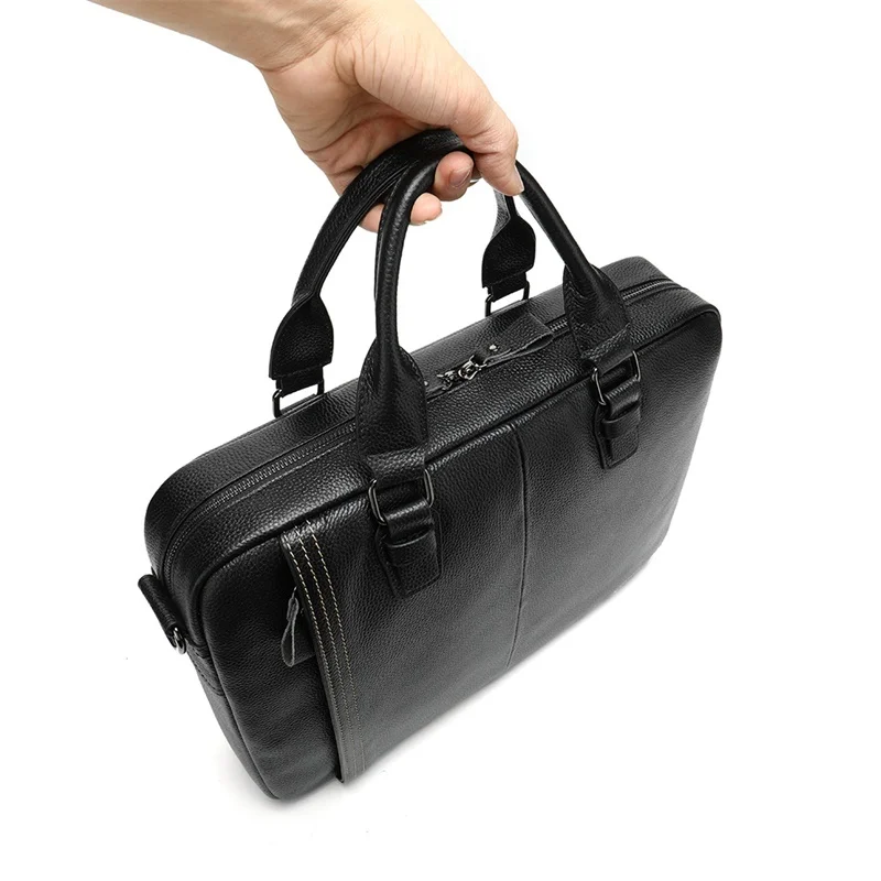 men's briefcase bag men's genuine leather laptop bag for men porte document office bags for men business handbags 7001