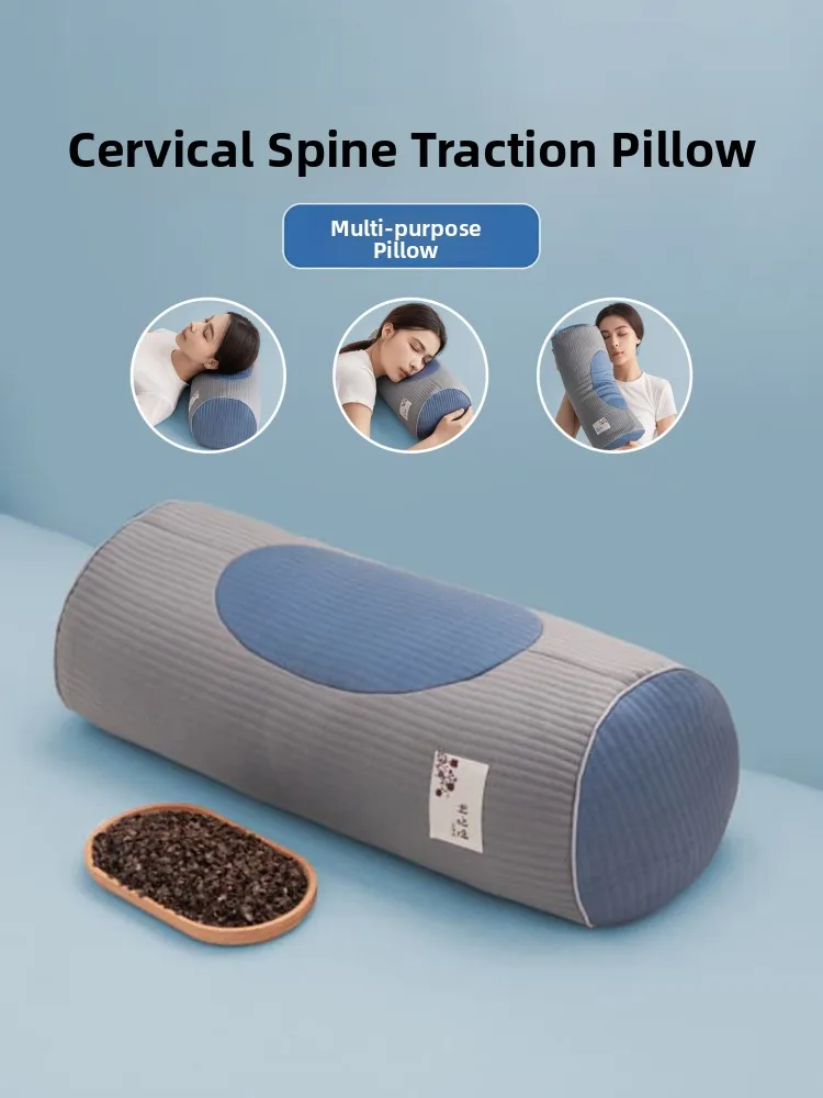 

Подушка из ледяного шелка с ржаными зернами для поддержки шеи, прямоугольная, жесткая, цилиндрическая, подходит для всех