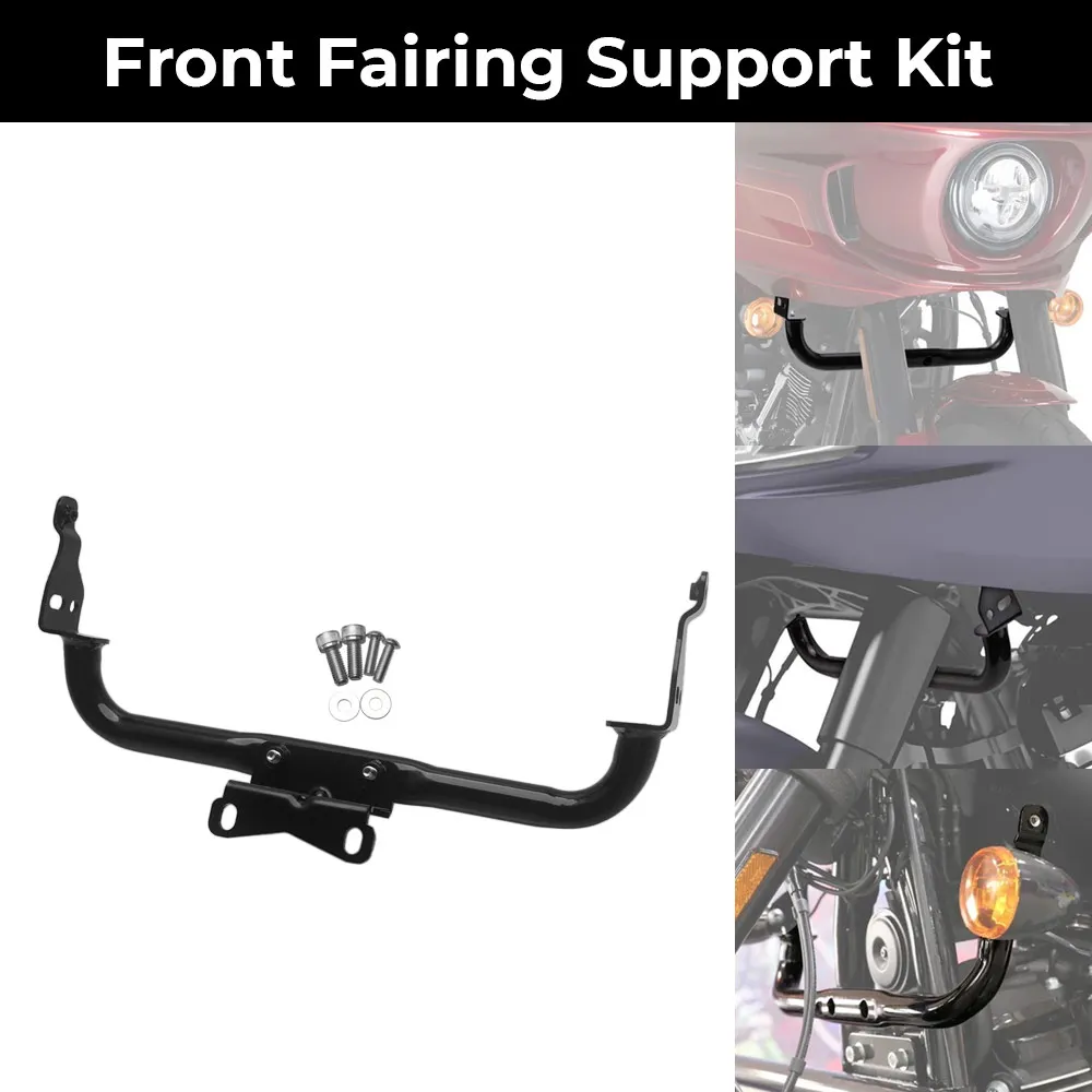 Motorcycle Accessories Front Fairing Lower Support Bracket Kit Heavy duty Iron For Harley Softail Low Rider ST FXLRST 2022-2026