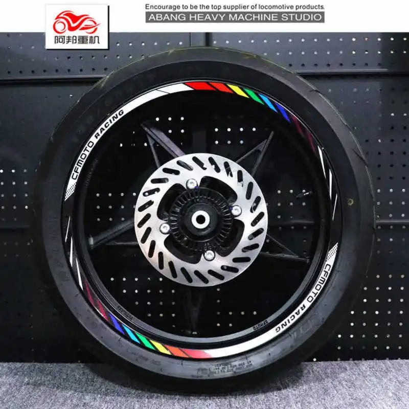 

for Cfmoto 250nk Wheel Hub Decal of Locomotive 400nk 150 650nk Mt State Guest Wheel Frame Rim Reflective Sticker