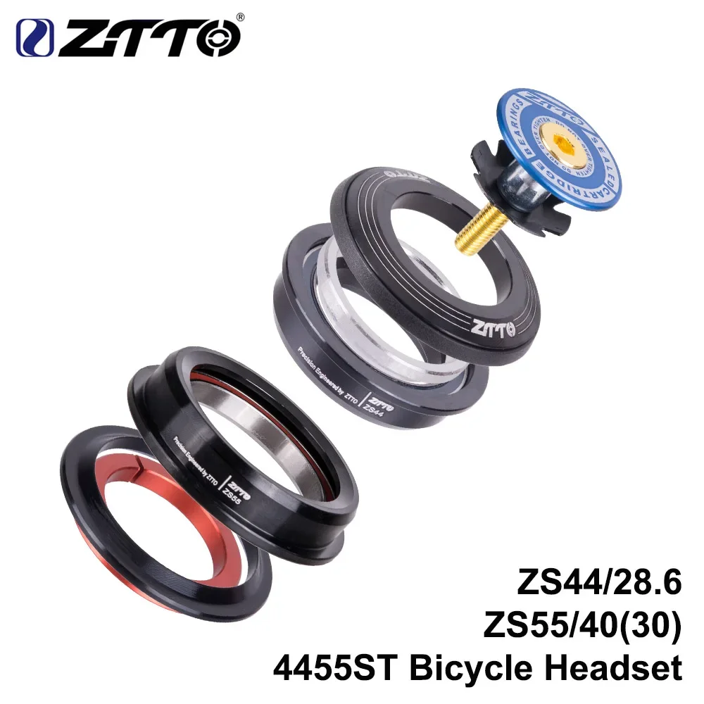 ZTTO 4455ST MTB Road Bike Headset 44mm 55mm CNC 1 1/8