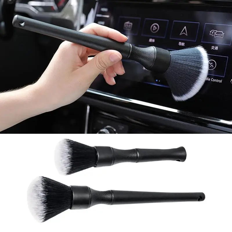 

Car Detailing Brush Soft Microfiber Car Brush For Cleaning Auto Detailing Kit Soft Bristles Detailing Brush Dusting Wash tools