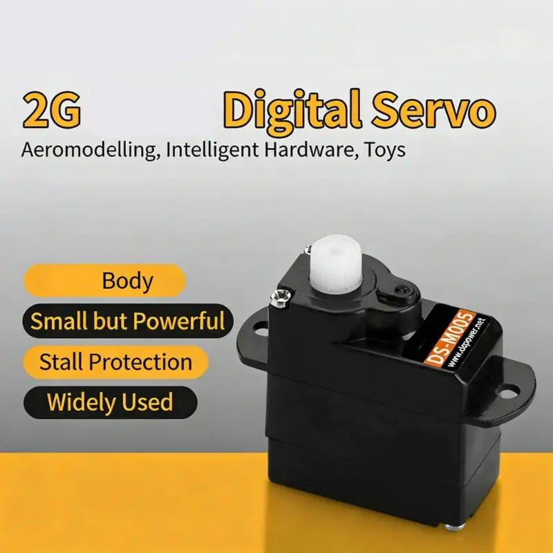 

High Accuracy 2g Tiny Servo Light Low Noise Anti Stripping for Fixed Wing