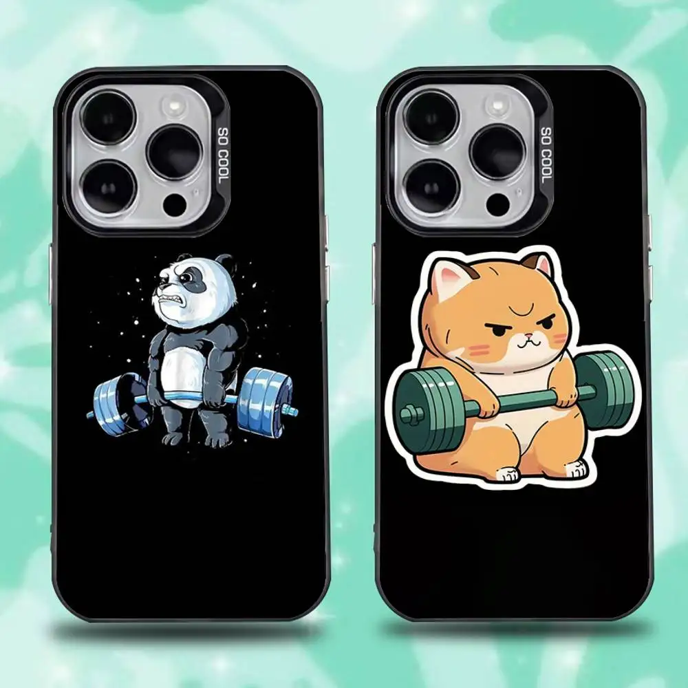 

Gym Fitness Bodybuilding Phone Case For iPhone 17,16,15,14,13,12,11,Pro,XS,Max,Plus,Mini,SE4,E IMD Matte Black