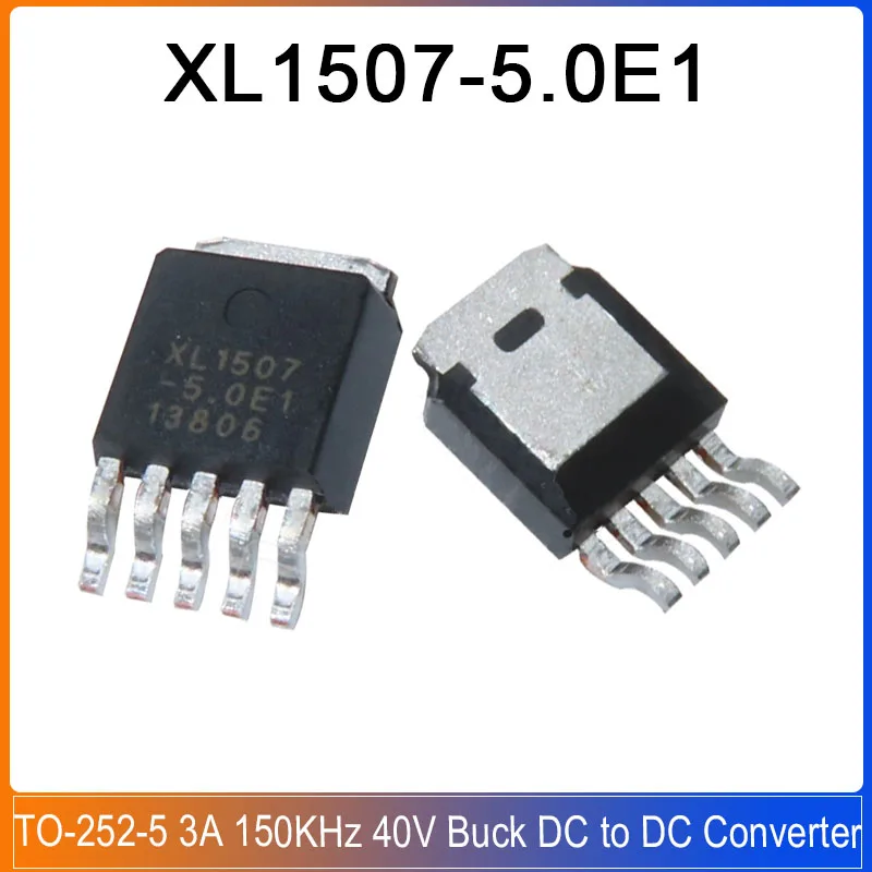 

5-20PCS XL1507-5.0E1 TO-252-5 XL1507 XL 3A 150KHz 40V Buck DC to DC Converter Voltage-regulating Power Supply Chip