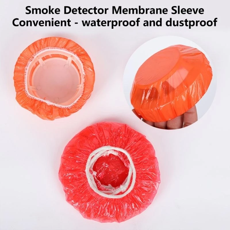 

100Pcs Alarm Dust Covers Disposable Smokes Detector Caps For Kitchen Baking Construction Effective Dust Prevention