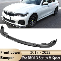 Car Front Lower Bumper Lip Spoiler for BMW 3 Series G20 G28 M Sport 2019-2022 Car Modification Body Guard Protective Cover