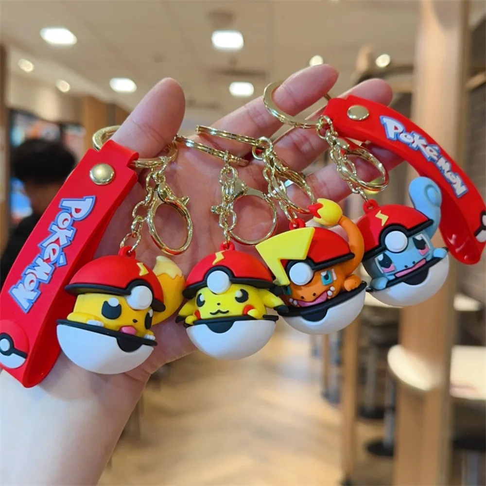 Poké Ball Keychain - Stylish Poké Ball keychain, great for school bags or car keys. Unique Pokémon gift for any fan.