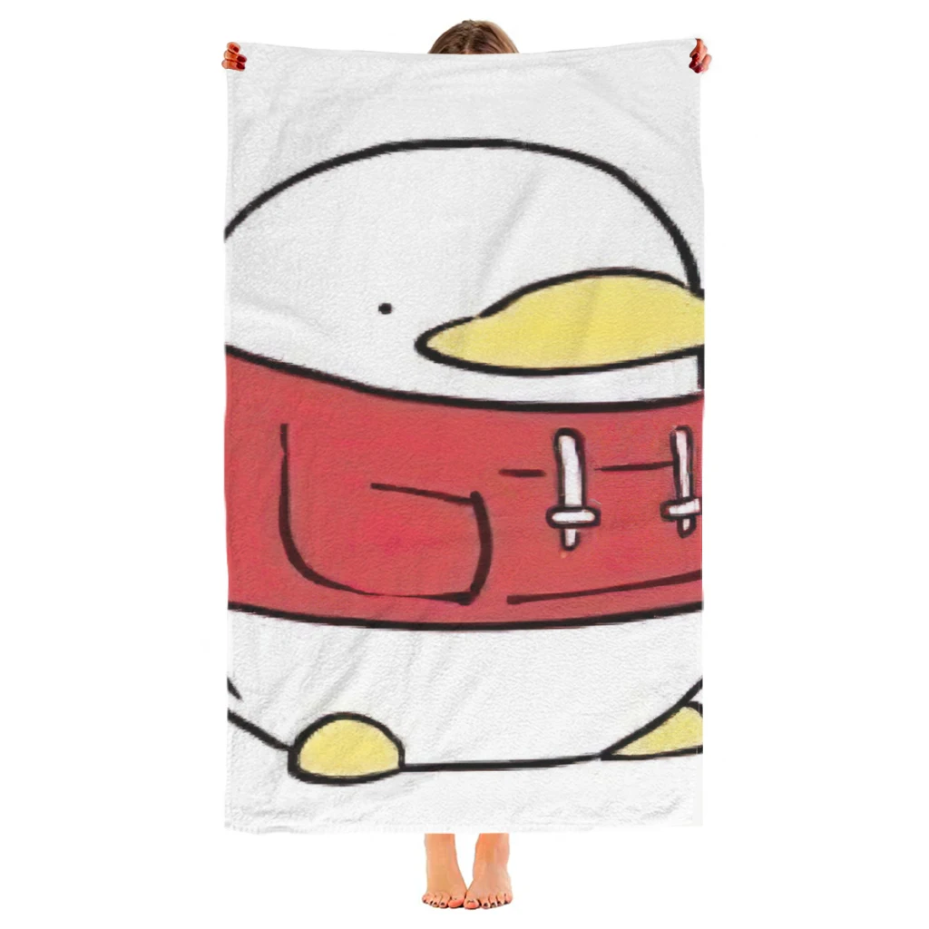 Cartoon DUCK YOU! Beach Towel  Poncho Bathing Towels Cover-ups Quick Dry Sand Free Yoga Spa Gym Pool