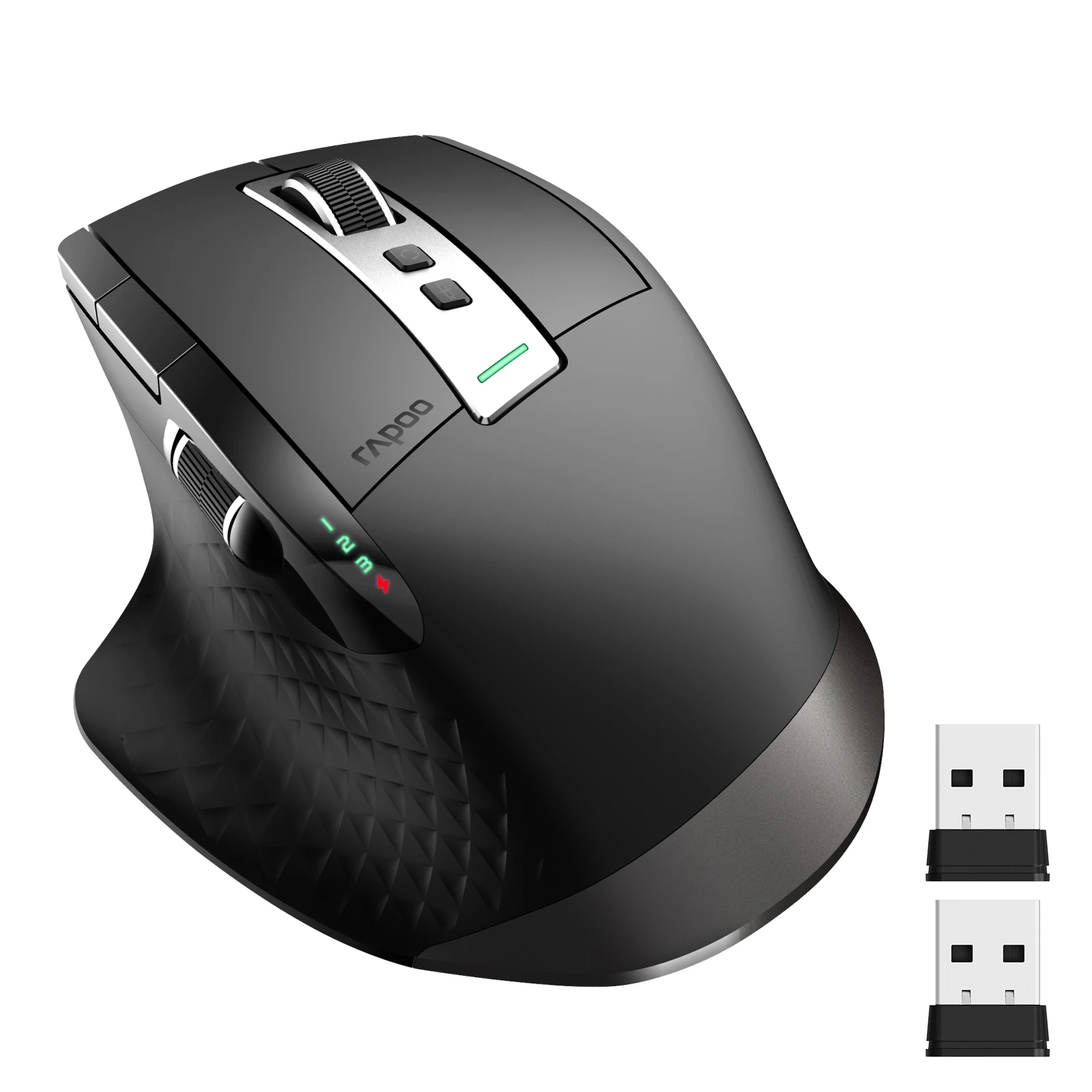 Rapoo Multi-mode Rechargeable Wireless Mouse Ergonomic 4000DPI Bluetooth Mouse Support Up to 4 Device Computer PC 2.4G Mice