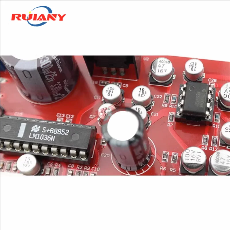 LM1036 tone board with front stage amplification single power supply