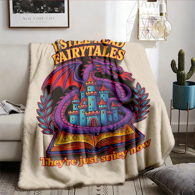 I Still Read Fairytales Smut Fantasy Book Lover Gift, Dark Romance Flannel Blanket, Bookish, Vintage Romantasy Colors Fl