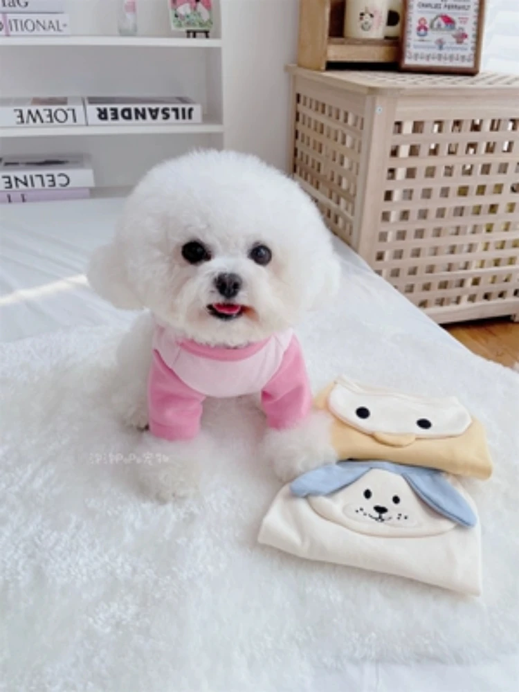 

Pet Clothing Autumn And Winter Dog Cat Base Coat T-shirt Dog Clothing Small Dog Bear Teddy Beau Warm