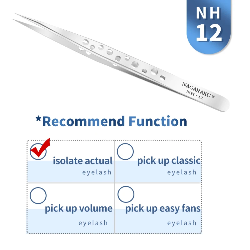 NAGARAKU Eyelash Extension Tweezers for Makeup