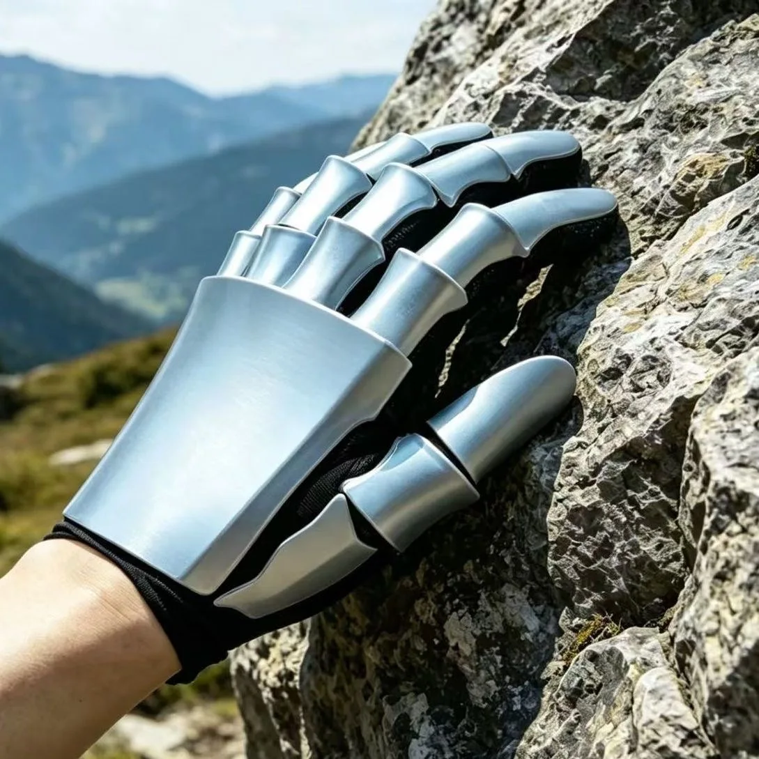 3D Printed Cosplay Glove Cyberpunk Robotic Hand Claw , Futuristic Mechanical Gauntlet Armor Cosplay Costume Prop Halloween Gift
