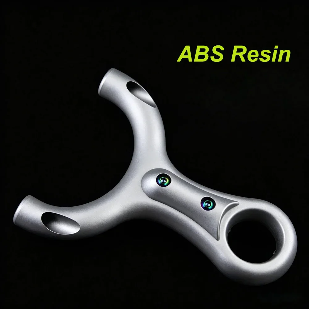 

ABS Resin Material Silver Card Bead Slingshot Ultra-light Portable Pocket Slingshot Special For Outdoor Hunting Shooting