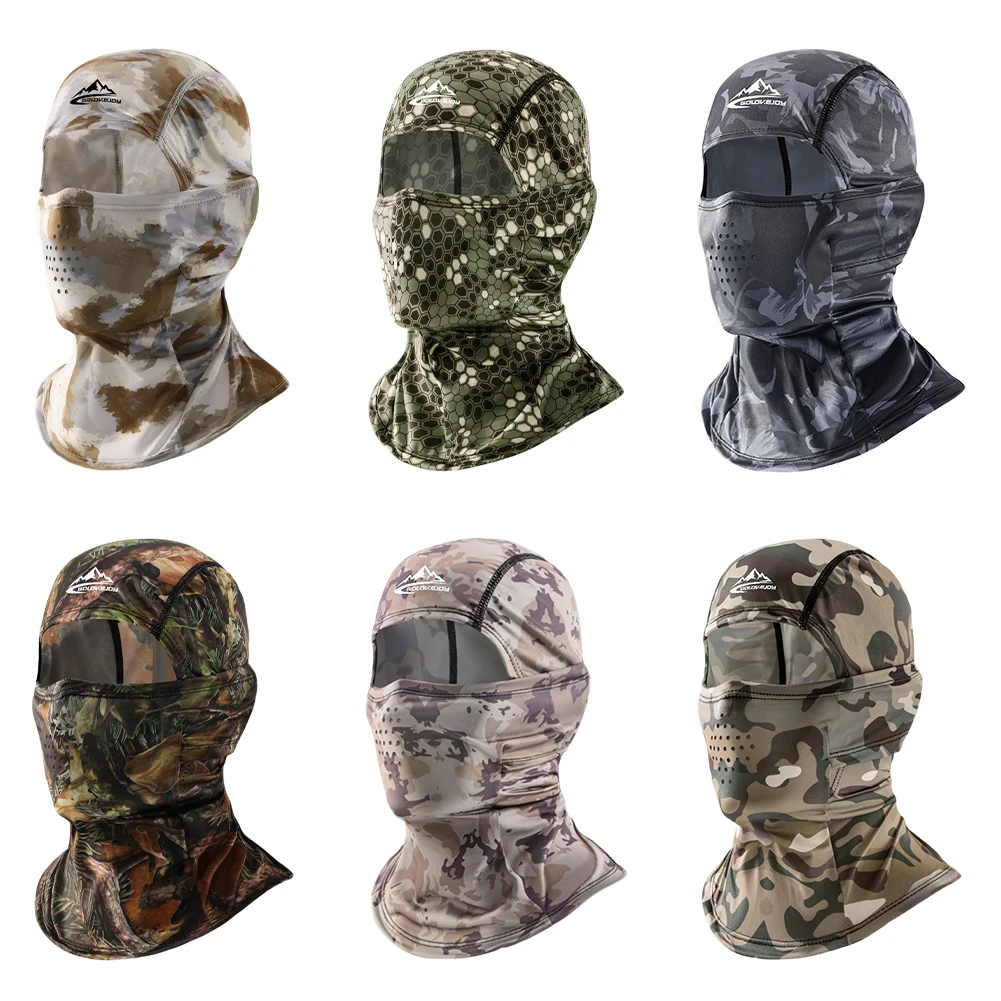 Breathable Camouflage Balaclava Cap Men Cycling Full Face Mask Outdoor Hunting Mask Multifunctional Magic Scarf Neck