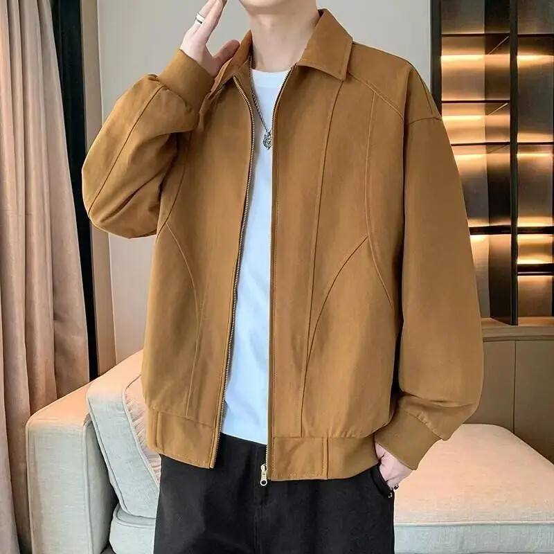 

Casual Loose Men's Jaet Spring Autumn Street Sle Hong Kong Faion Loose Fit Youth Culture High Street Trend Outerwear
