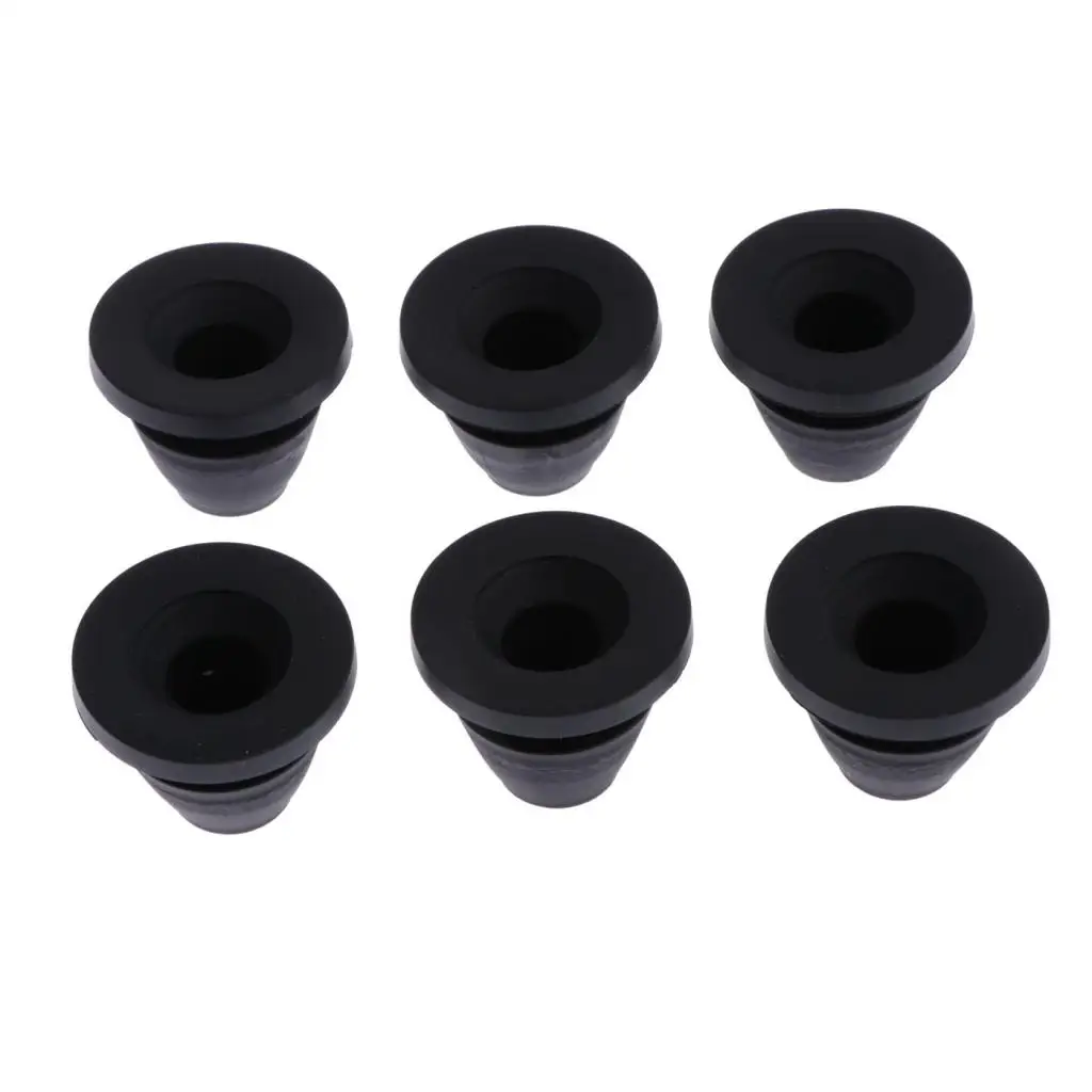 6x Motorcycle Side Covers Grommet for Touring, Rubber, Φ 28mm, Black image 4