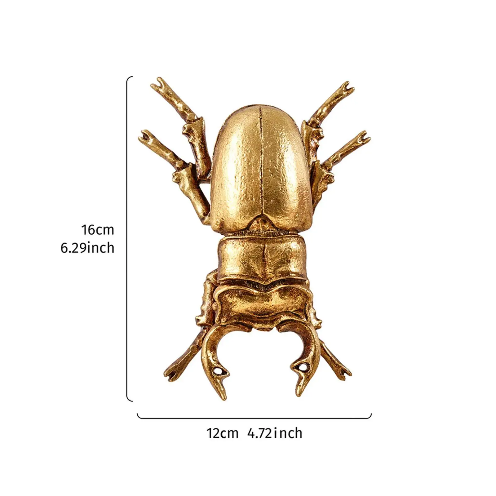 Resin Stag Beetle Wall Sculpture Animal Art Ornament Figurine for Home Decor Living Room Decor