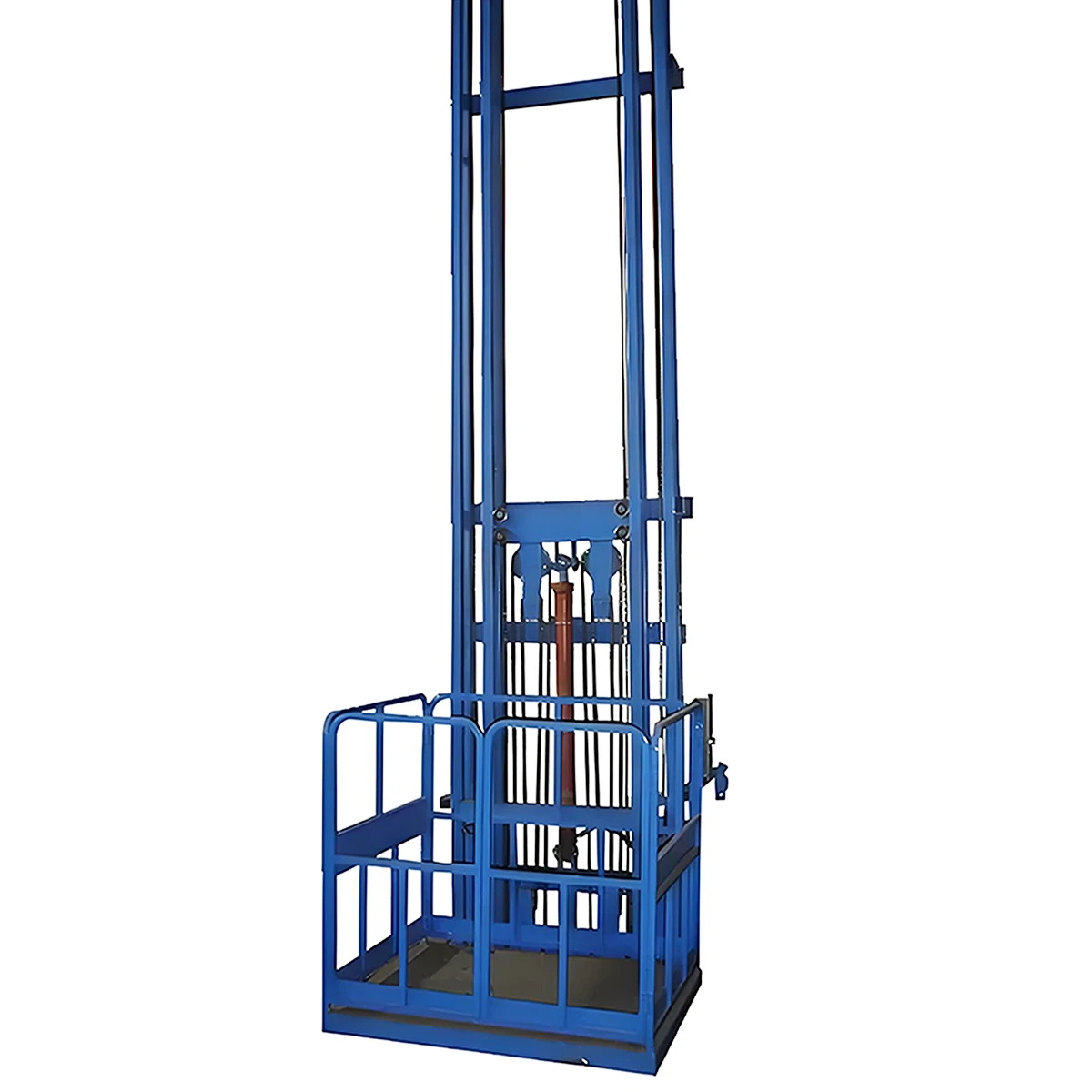 Elevador de carga montado na parede Armazém elevador de carga elétrico vertical