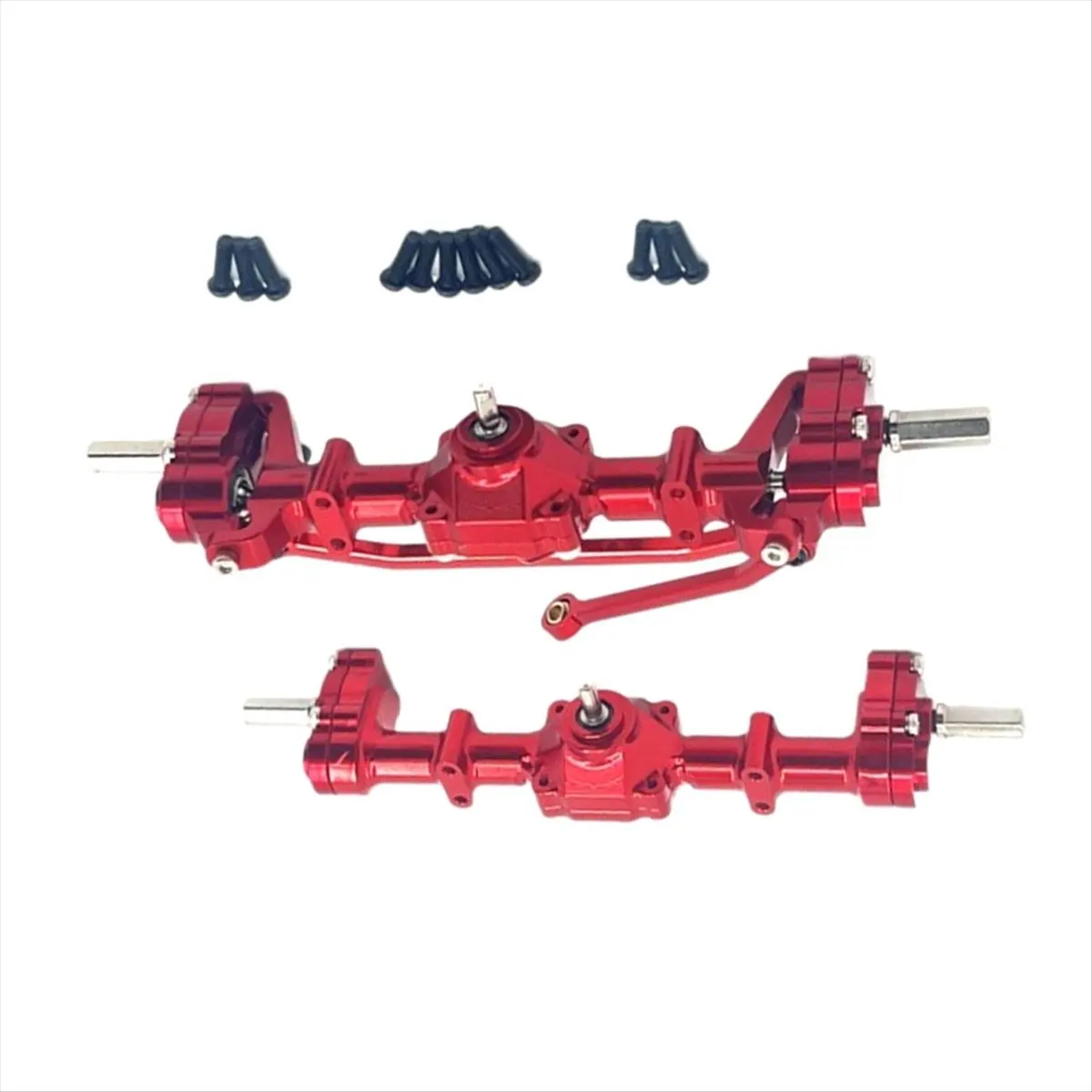 (A30I] RC Car Upgrade Front Rear Portal Bridge Axle Differential Assembly Kit for C14 C24 C34 B14 B24 RC Car Upgrade Part,C